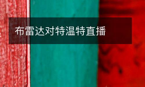 布雷達(dá)對(duì)特溫特直播