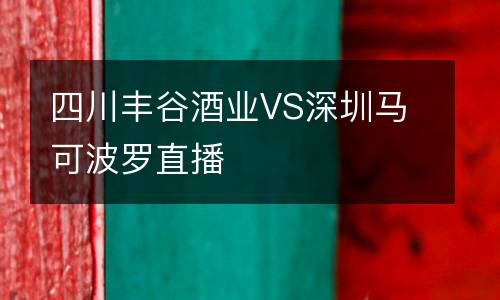 四川豐谷酒業(yè)VS深圳馬可波羅直播